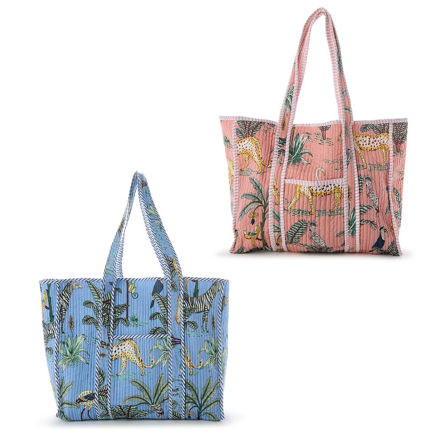 Tote - Reversible Happy Tropical Island - Findlay Rowe Designs