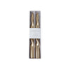 Candles - Taper - 10in Lumière Twist Gold - Set of 2