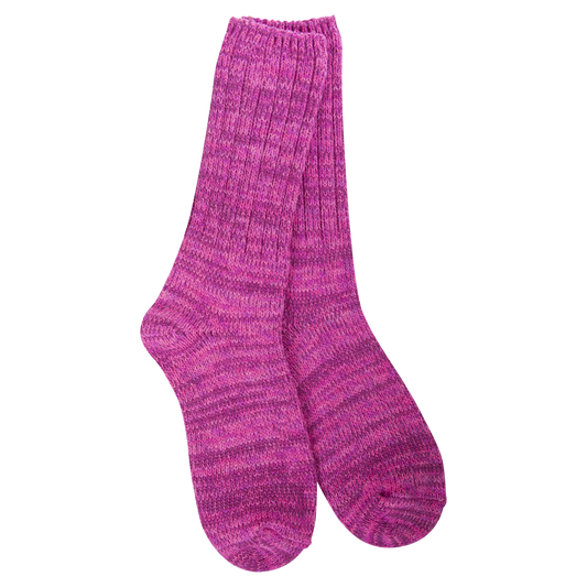 World's Softest Socks - Weekend Ragg Crew - Hot Pink - Findlay Rowe Designs