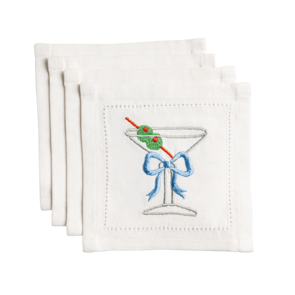 Mud Pie - Cocktail Napkin - Cotton Embroidered - Findlay Rowe Designs