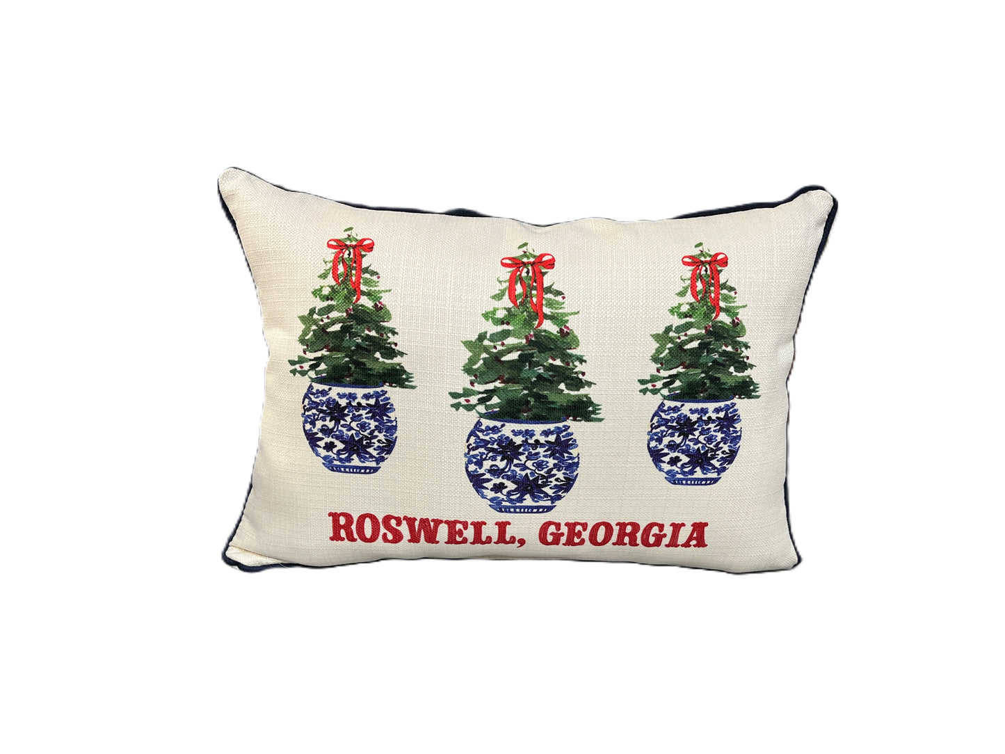 Pillow Lumbar - Chinoiserie Merry Christmas - Roswell