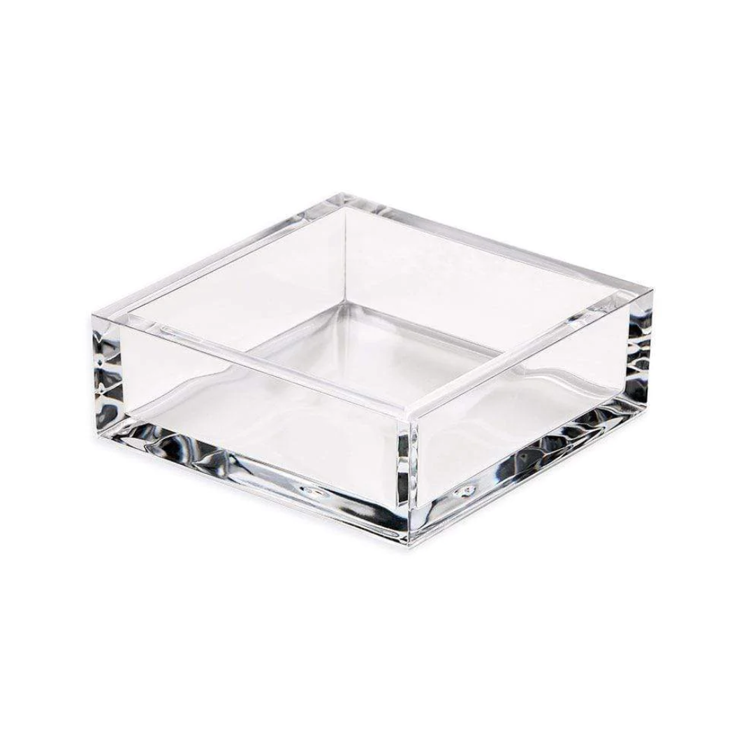 Caspari - Acrylic Cocktail Napkin Holder in Crystal Clear - Findlay Rowe Designs