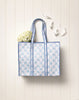 Mud Pie - Tote - Blue Bow Block Print - Findlay Rowe Designs