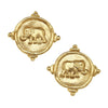 Susan Shaw - Earrings - Gold Elephant Stud - Findlay Rowe Designs