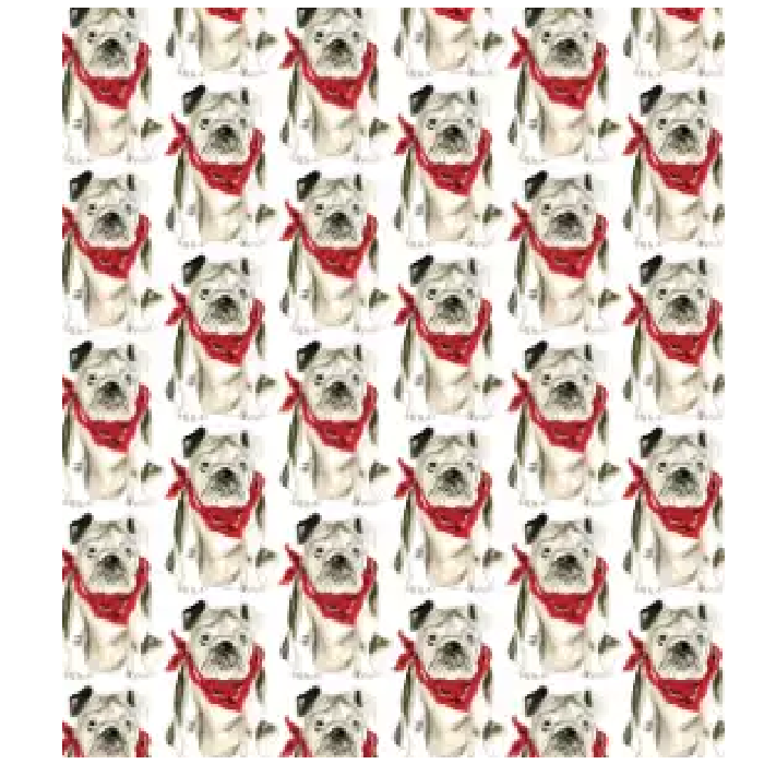 Rosanne Beck - Gift Wrap - Bulldog with Bandana - Findlay Rowe Designs