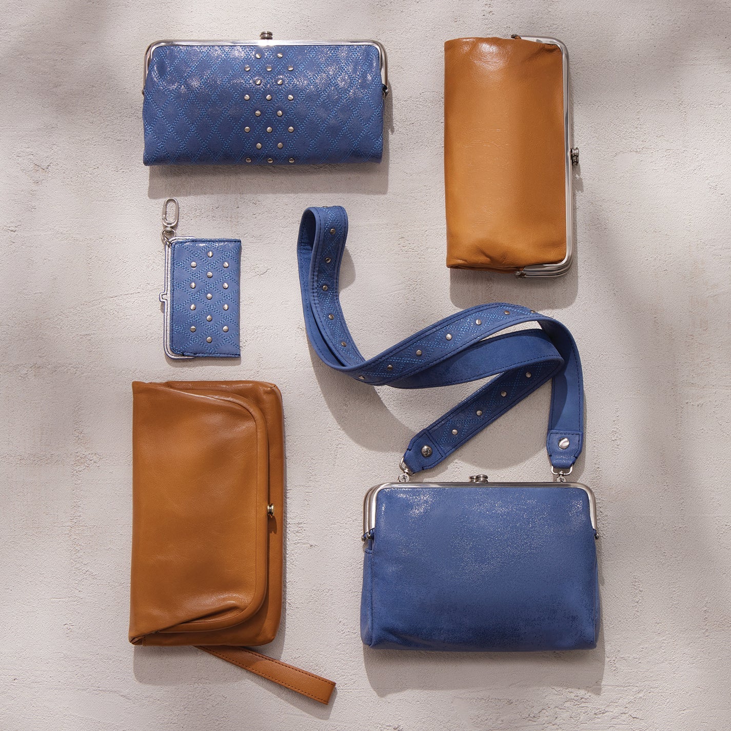Hobo- Lauren Clutch-Wallet in Azure - Findlay Rowe Designs