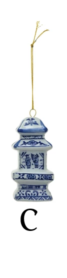Ornament - Stoneware Ginger Jar - Blue & White - Findlay Rowe Designs