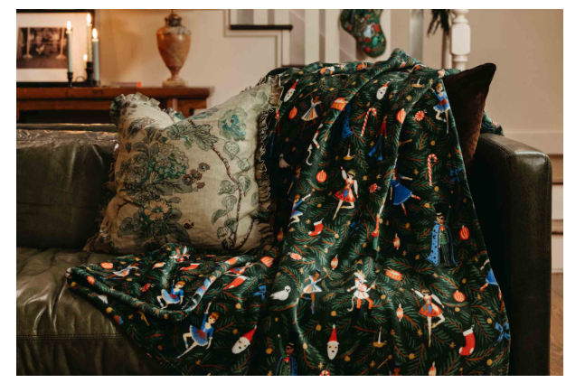 Rifle Paper Co - Fleece Blanket - Nutcracker