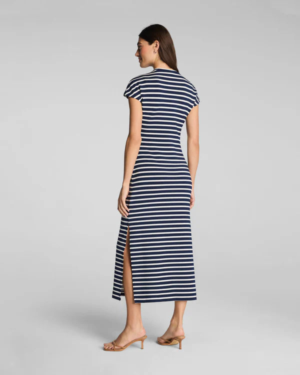 Spanx - Dress - Tie-Waist Maxi - Navy Stripe - Findlay Rowe Designs