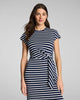 Spanx - Dress - Tie-Waist Maxi - Navy Stripe - Findlay Rowe Designs