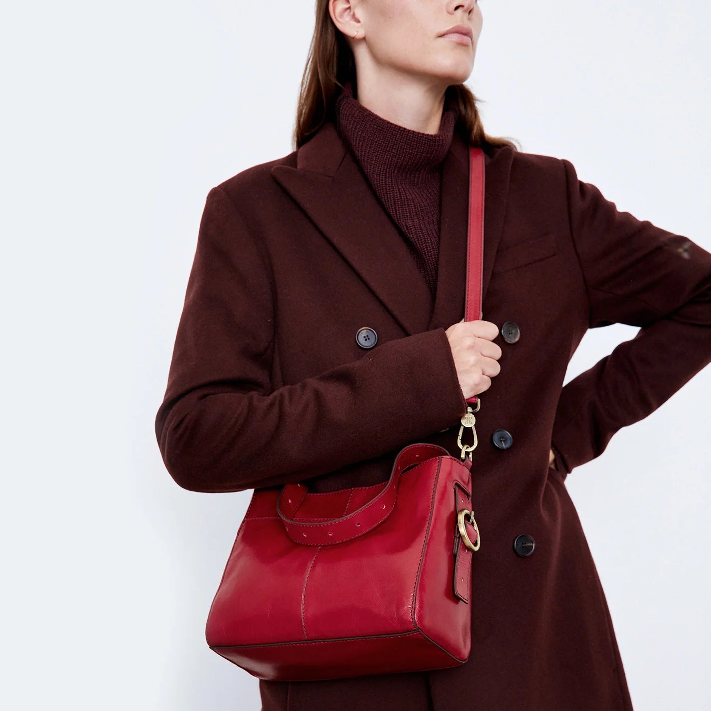 Clearance - Hobo - Render - Small Crossbody - Claret