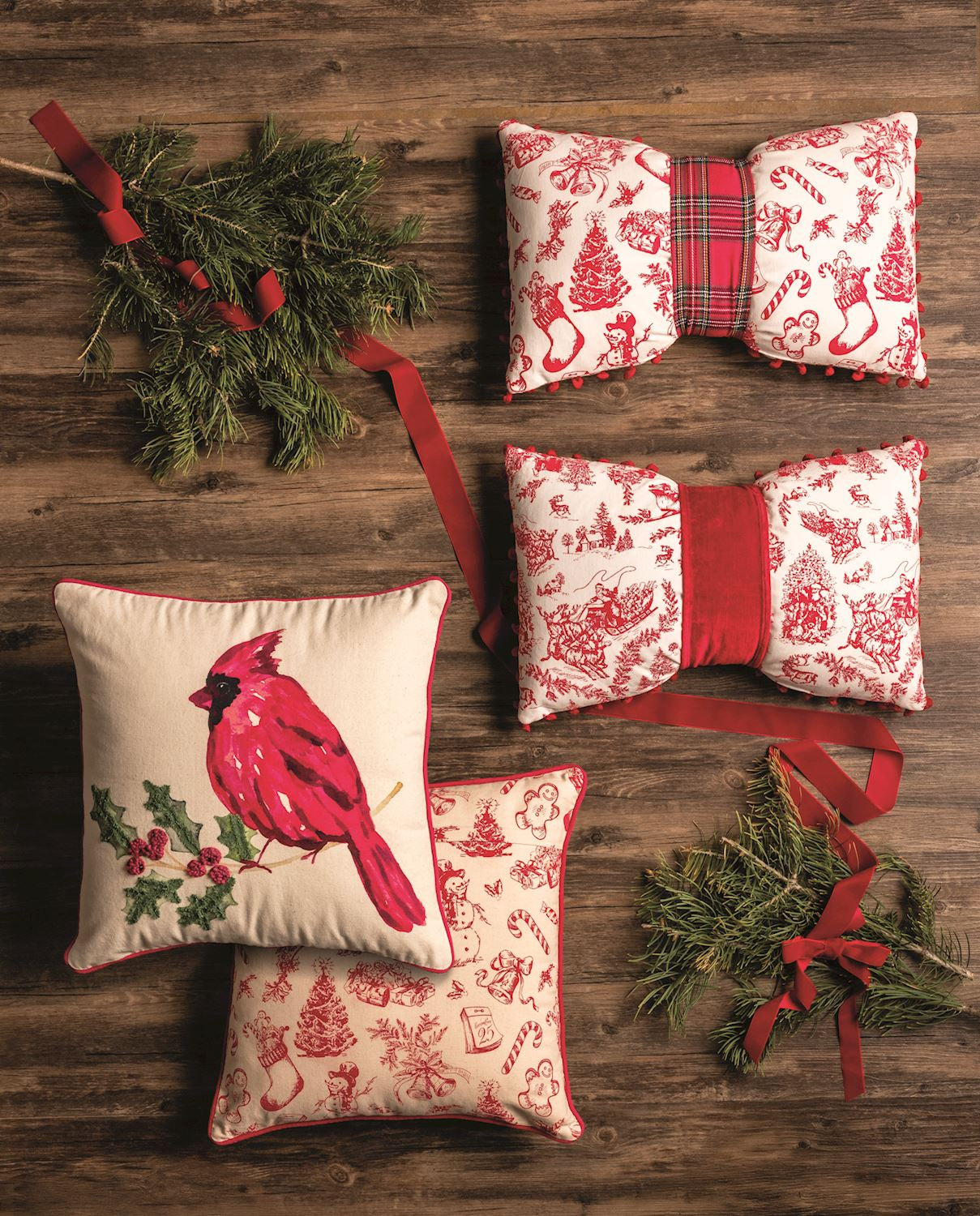 Mud Pie - Pillow - Cardinal