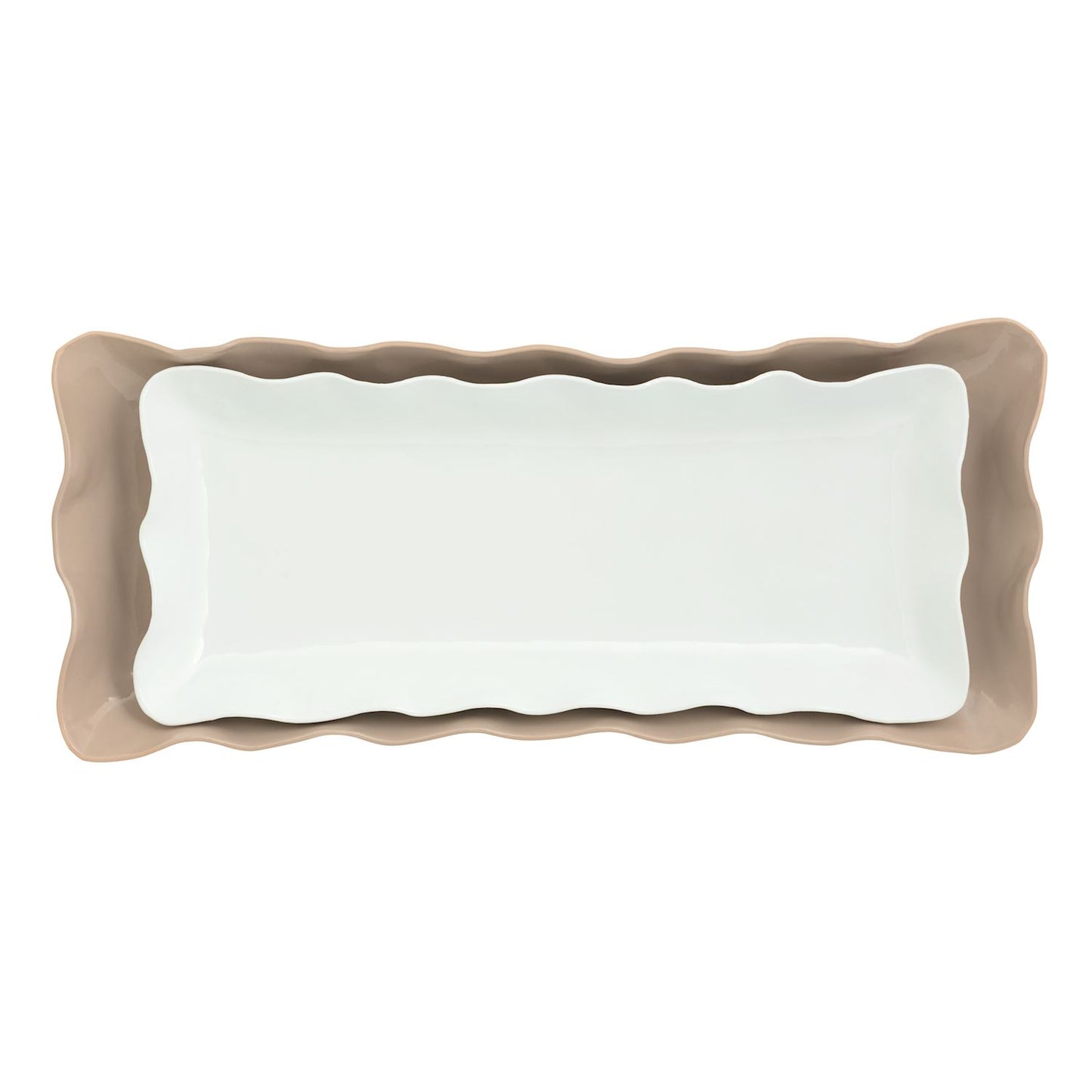 Mud Pie - Enamel Decorative Tray - Set of 2