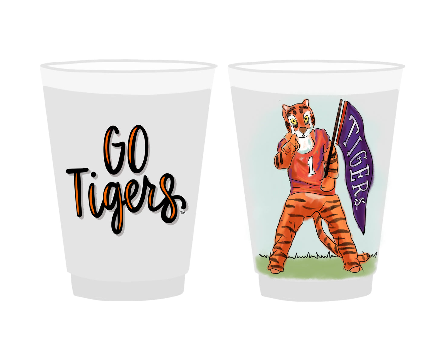 Collegiate - Frosted Cups Set 8