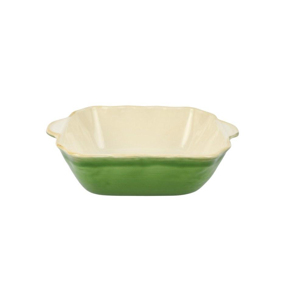 Vietri - Italian Bakers - Medium Square Bakers - Green