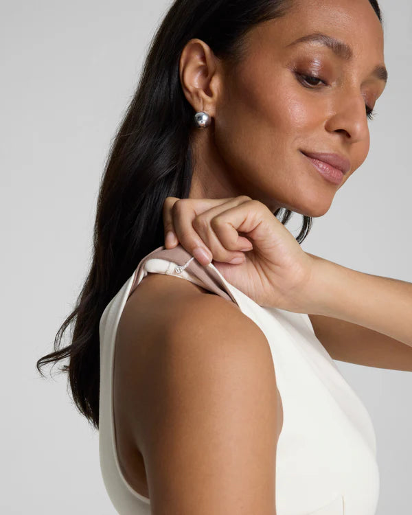 Spanx - Dress - Ponte Sleeveless A-Line Midi - Ivory - Findlay Rowe Designs
