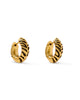 Kendra Scott - Earring -  Tiger Striped Mikki Vintage Gold Huggie - Findlay Rowe Designs