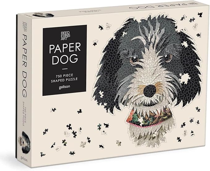 Puzzle - Galison Paper Dogs - 750 Piece Dog Shaped - Findlay Rowe Designs