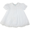 Feltman Brothers- 3 Mo White Collared Lace Slip Dress
