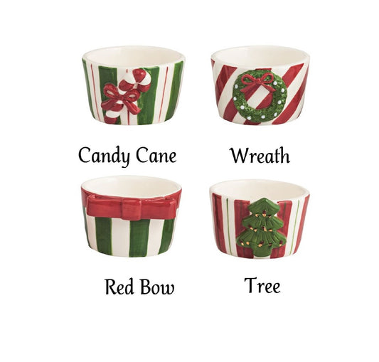 Mud Pie - Christmas Stoneware Tidbit Bowl