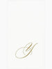 Caspari - Guest Towel Napkin - White Pearl-Paper Linen Napkin - Monogram - Findlay Rowe Designs
