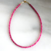 The Silver Wren - Necklace - Desert Pop Beaded - Fuchsia - Findlay Rowe Designs