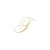 Caspari - Cocktail Napkins - White Pearl Initial Paper Linen - Box of 30 - Findlay Rowe Designs