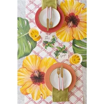 Hester & Cook - Table Runner - Pink Lattice - Findlay Rowe Designs