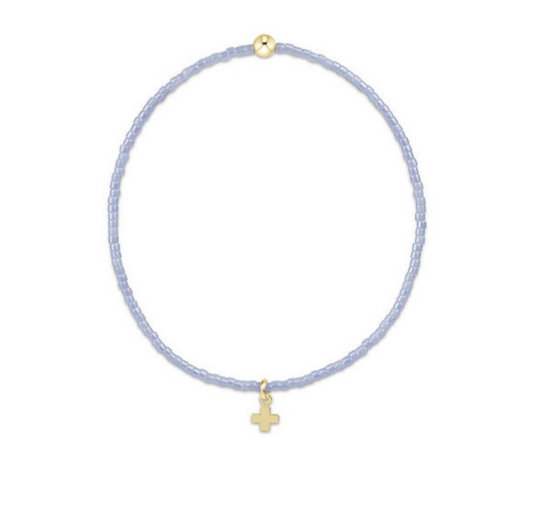Enewton - Hope Classic Ocean Mist Bracelet - Signature Cross Small Gold Charm - Findlay Rowe Designs