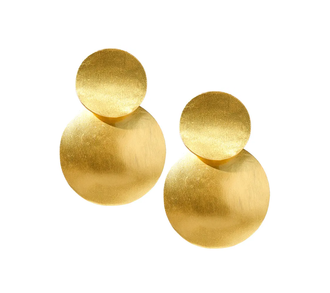 Lisi Lerch - Earrings - Capri Statement Brushed Gold