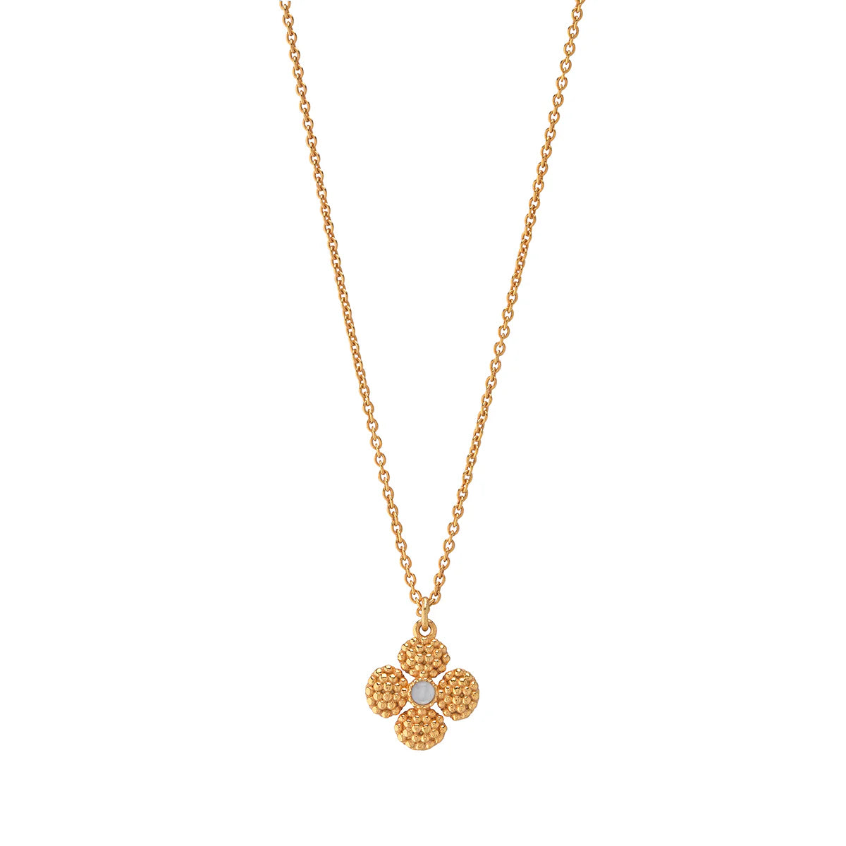 Capucine de Wulf - Necklace - Clover Double Sided Charm  16" - Mother of Pearl - Findlay Rowe Designs