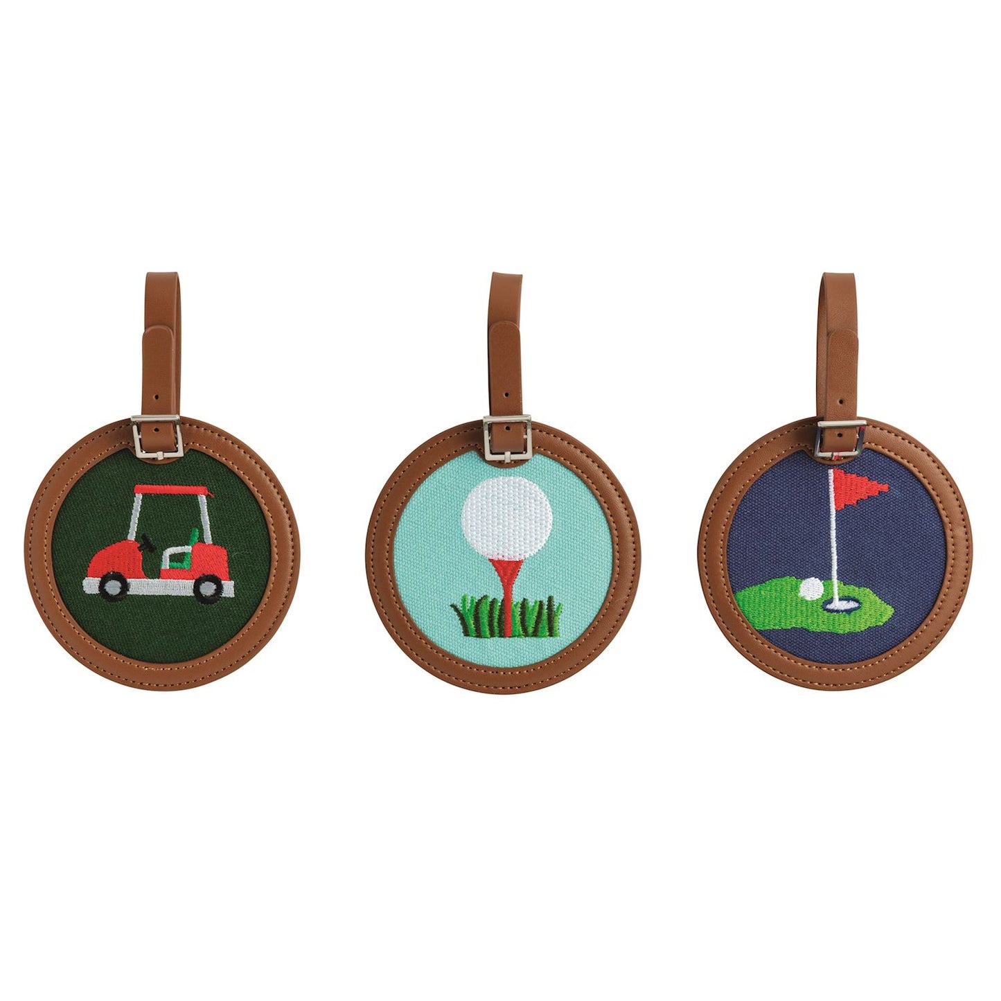 Mud Pie - Golf Bag Tags - Needlepoint - Findlay Rowe Designs