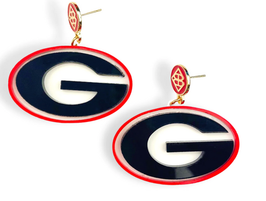 Brianna Cannon - Earrings - UGA Power G - Findlay Rowe Designs