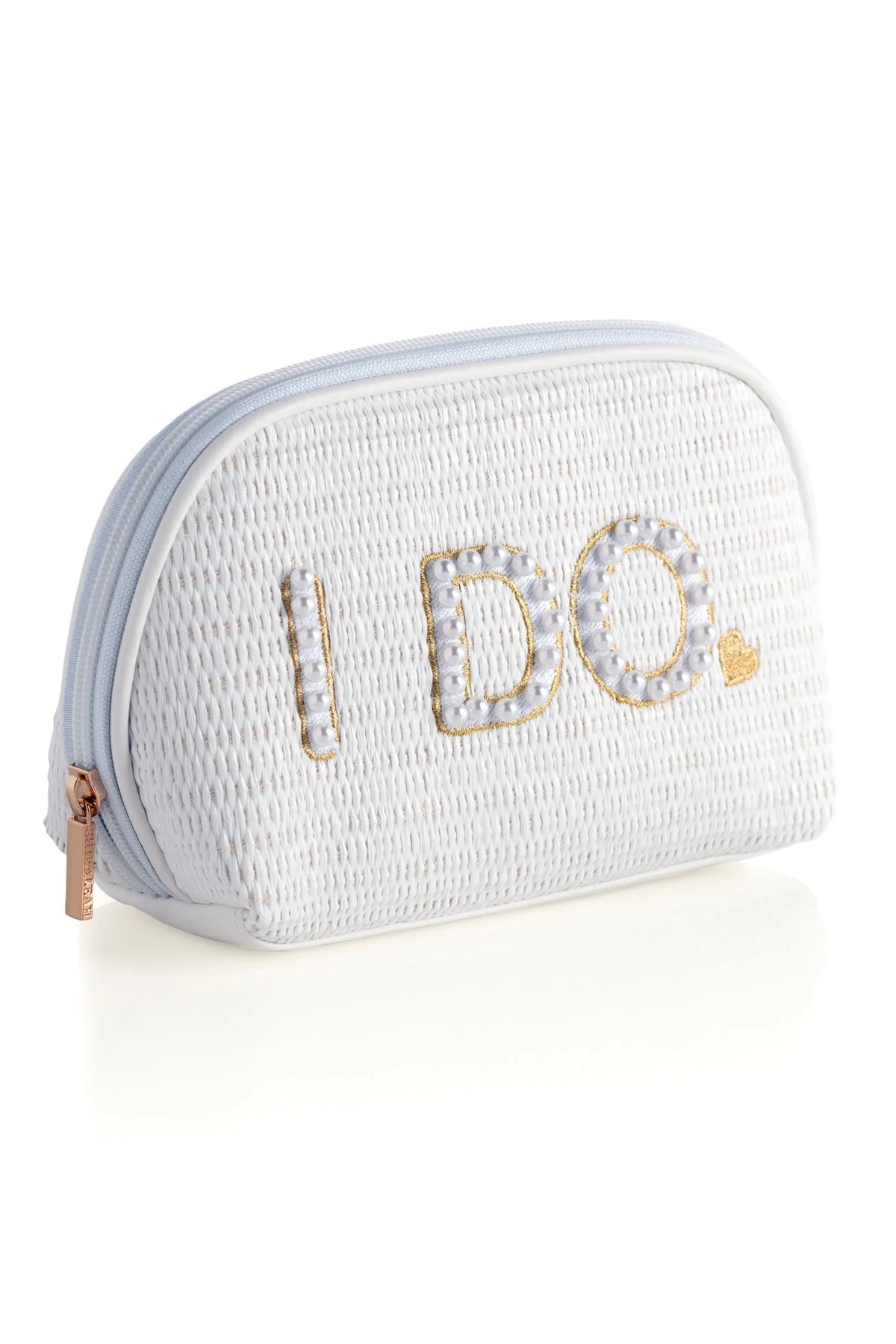 Shiraleah - "I Do" Zip Pouch - White