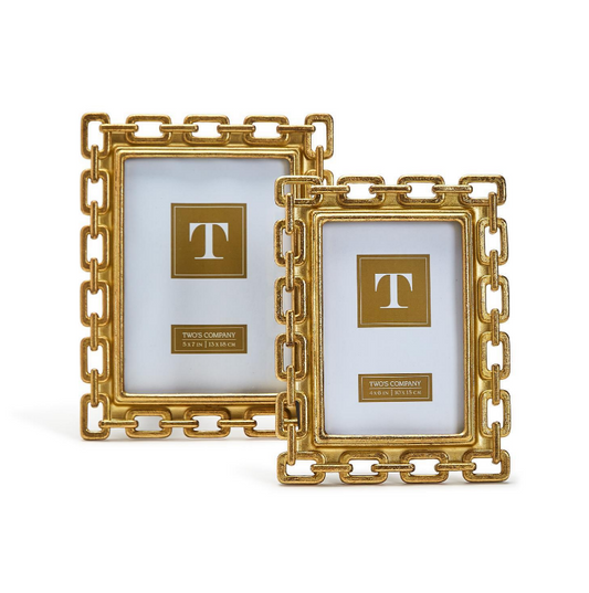 Two’s Company – Gold Chain Photo Frame - Findlay Rowe Designs