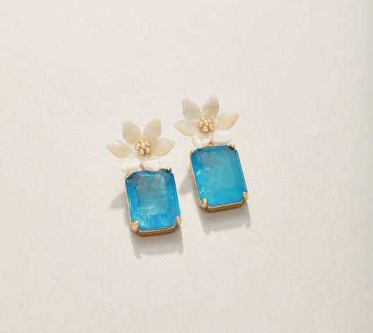Spartina - Earrings - Blooming Gem - Blue - Findlay Rowe Designs