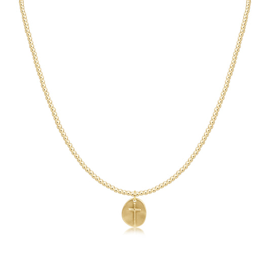 Enewton - 15in Choker Classic Gold 2mm Bead - Inspire Small Gold Charm - Findlay Rowe Designs