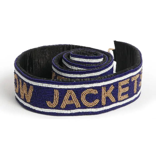 Desden by Landes - Beaded Purse Strap - Georgia Tech - Go Yellow Jackets - Findlay Rowe Designs