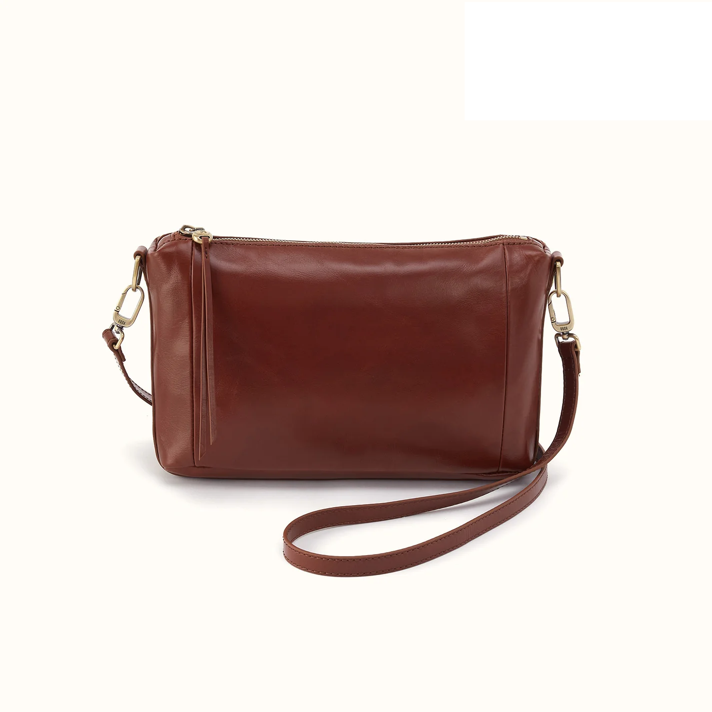 Hobo - Darcy Carry-All Crossbody - Polished Leather - Harvest Root