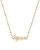 Kendra Scott - Big Sis Short Pendant Necklace Gold -  Freshwater Cultured Pearl - Findlay Rowe Designs