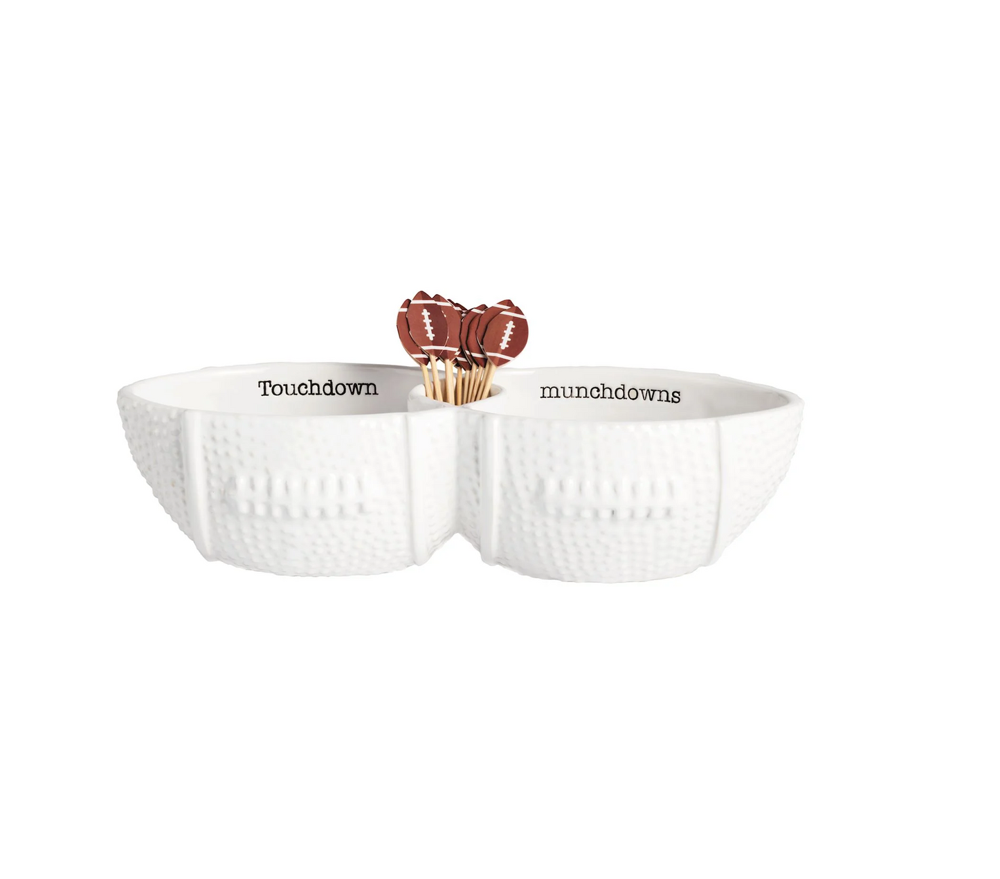 Mud Pie - Football Toothpick Server Set - Findlay Rowe Designs