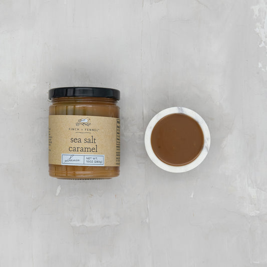 Finch and Fennel - Sea Salt Caramel Sauce - 10 oz. - Findlay Rowe Designs