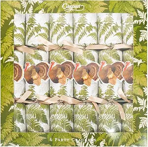 Caspari - Celebration Crackers - Turkey Among Ferns