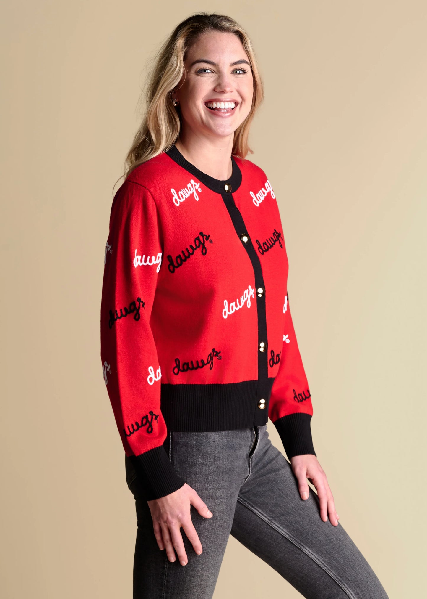 Stewart Simmons - Cardigan - UGA Rope Embroidered dawgs