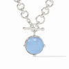 Julie Vos - Necklace - Honeybee Demi - Chalcedony Blue - Silver - Findlay Rowe Designs