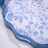 Scalloped Lacquered Tray - Gilded Cottage - French Blue