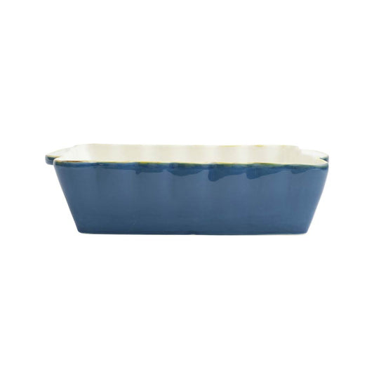 Vietri - Italian Bakers -Medium Rectangular Baker - Blue