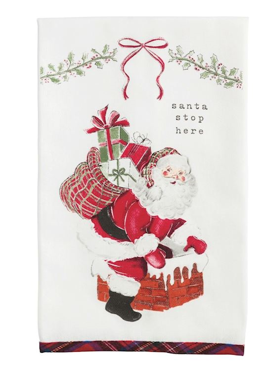 Mud Pie - Christmas Cloth Towels - Classic Retro