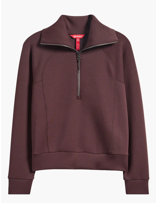 Spanx - AirEssentials - Half Zip - Truffle Brown - Findlay Rowe Designs