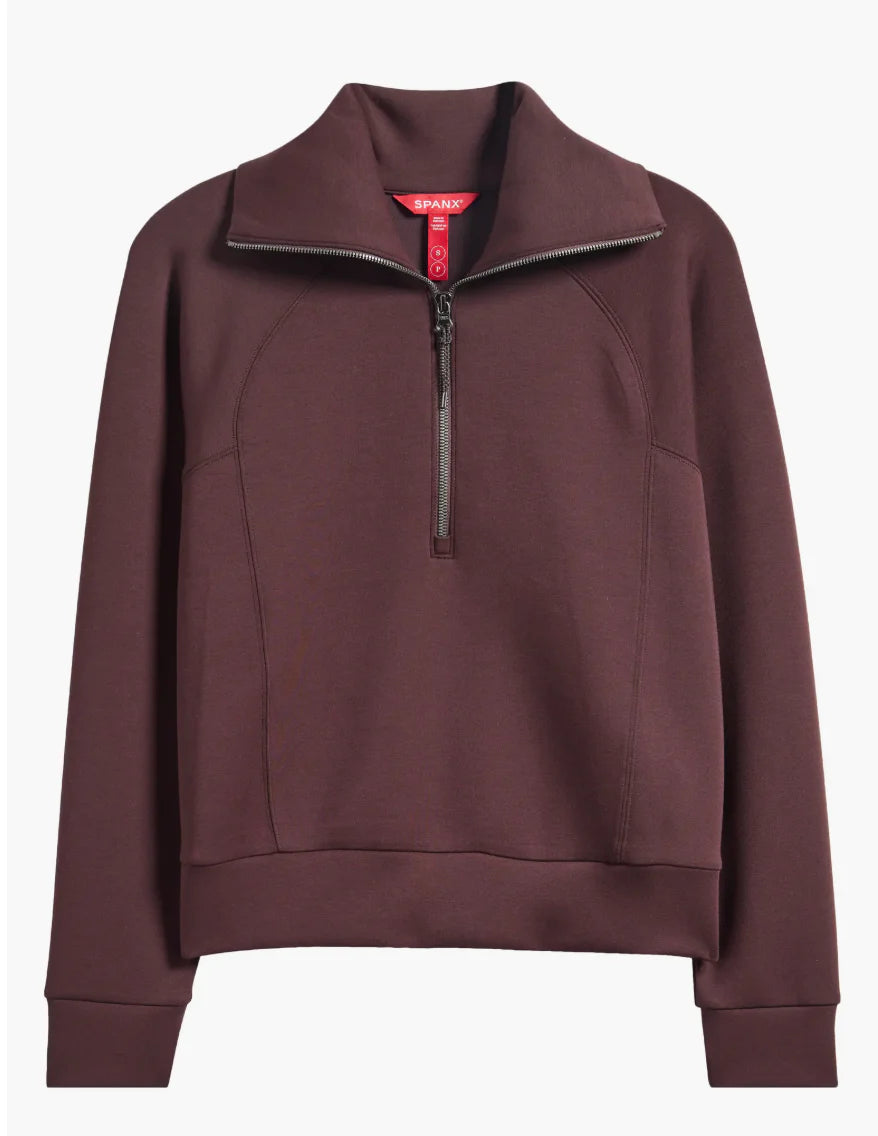 Spanx - AirEssentials - Half Zip - Truffle Brown - Findlay Rowe Designs